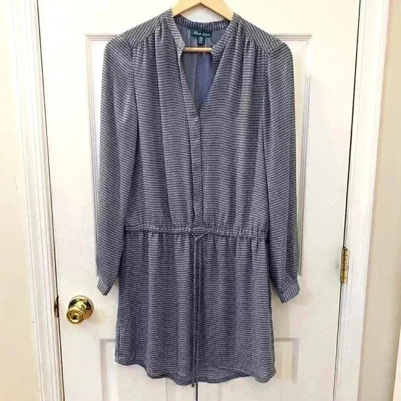 NWT FLEUR BLEVE DRESS GEO PRINT SIZE SMALL TIE WAIST - Picture 1 of 8